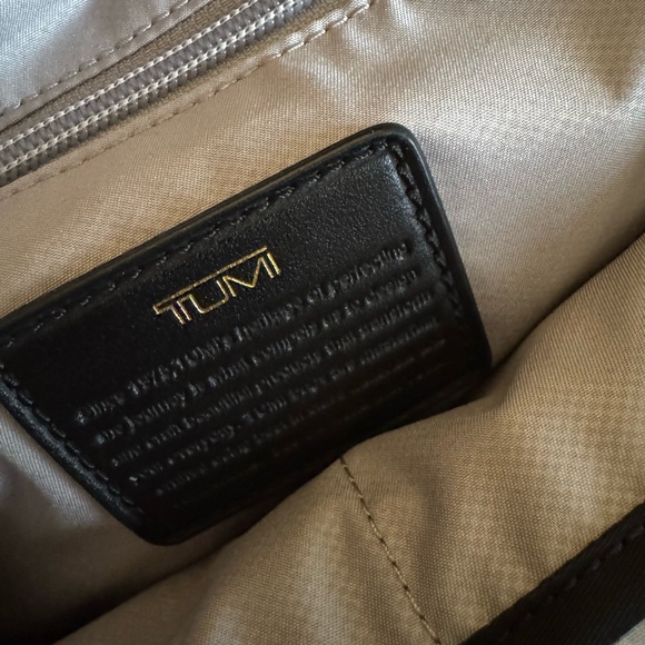 Tumi Black Backpack with Gold Accents - Picture 9 of 13